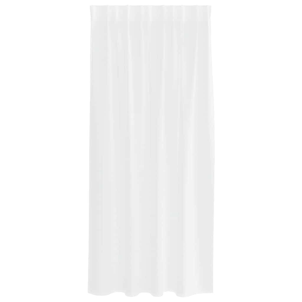 Tende con tende 2 pcs Bianco 140x175cm Poliestere 4108008
