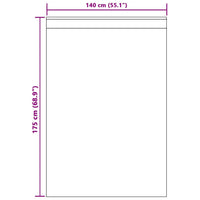 Tende con tende 2 pcs Bianco 140x175cm Poliestere 4108008