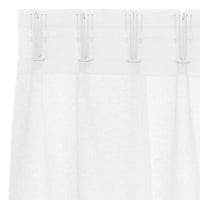 Tende con tende 2 pcs Bianco Poliestere 4108009