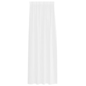 Tende con tende 2 pcs Bianco Poliestere 4108009