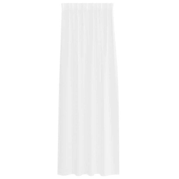 Tende con tende 2 pcs Bianco Poliestere 4108009