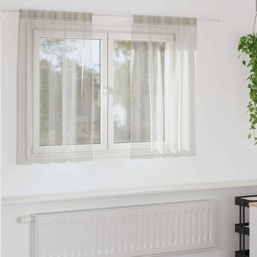 Tende con tende 2 pcs Crema Poliestere 4108012