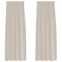 Tende con tende 2 pcs Sabbia 140x175cm Poliestere 4108020