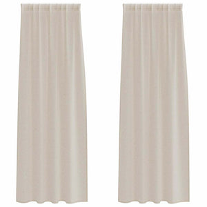 Tende con tende 2 pcs Sabbia 140x175cm Poliestere 4108020