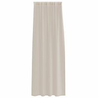 vidaXL Tende con tende 2 pcs Sabbia Poliestere