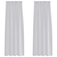 Tende con tende 2 pcs Grigio chiaro Poliestere 4108025