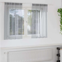 Tende con tende 2 pcs Grigio scuro 140x140cm Poliestere 4108027