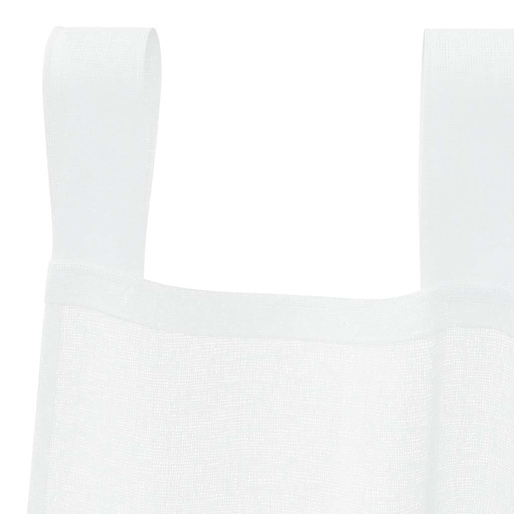 Tende con tende 2 pcs Bianco Poliestere 4108032