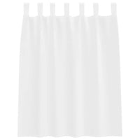 Tende con tende 2 pcs Bianco Poliestere 4108032