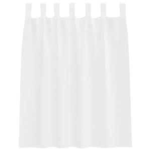 Tende con tende 2 pcs Bianco Poliestere 4108032