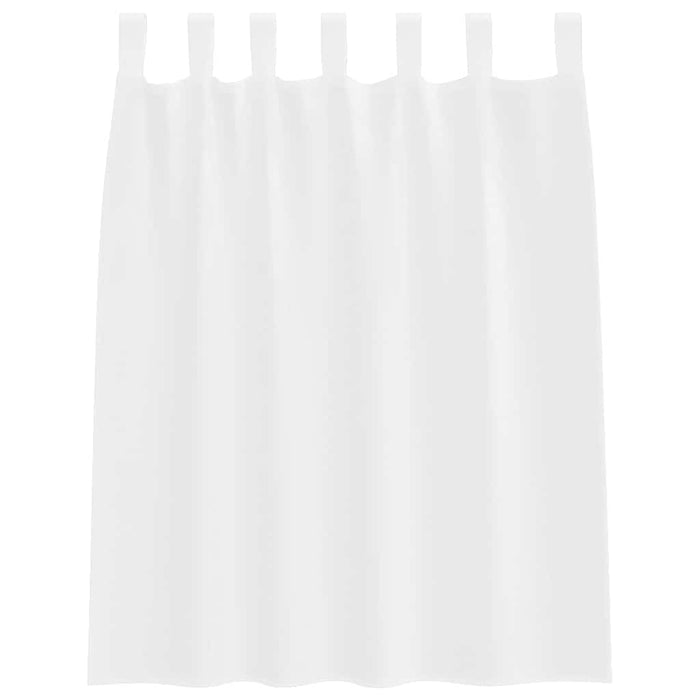 Tende con tende 2 pcs Bianco Poliestere 4108032