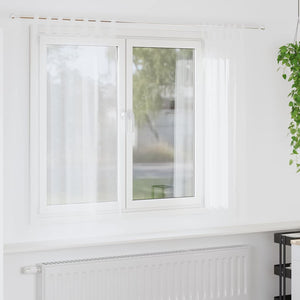 Tende con tende 2 pcs Bianco Poliestere 4108033