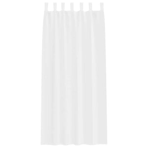 Tende con tende 2 pcs Bianco Poliestere 4108036
