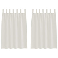 Tende con tende 2 pcs Crema 140x140cm Poliestere 4108037