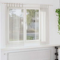 Tende con tende 2 pcs Crema Poliestere 4108038