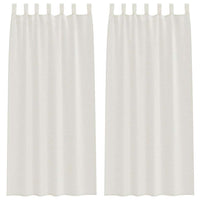 Tende con tende 2 pcs Crema 140x175cm Poliestere 4108041