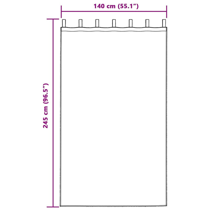 Tende con tende 2 pcs Sabbia Poliestere 4108045