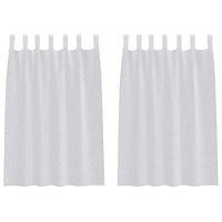 Tende con tende 2 pcs Grigio chiaro 140x140cm Poliestere 4108047