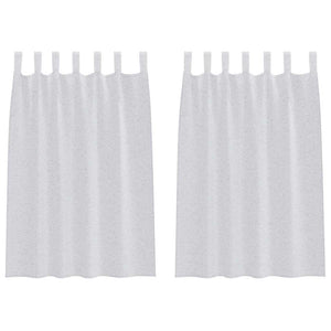 Tende con tende 2 pcs Grigio chiaro 140x140cm Poliestere 4108047