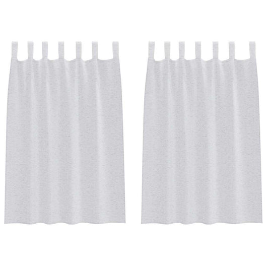 Tende con tende 2 pcs Grigio chiaro 140x140cm Poliestere 4108047