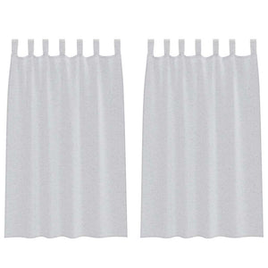 Tende con tende 2 pcs Grigio chiaro Poliestere 4108048