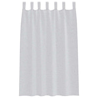 Tende con tende 2 pcs Grigio chiaro Poliestere 4108048