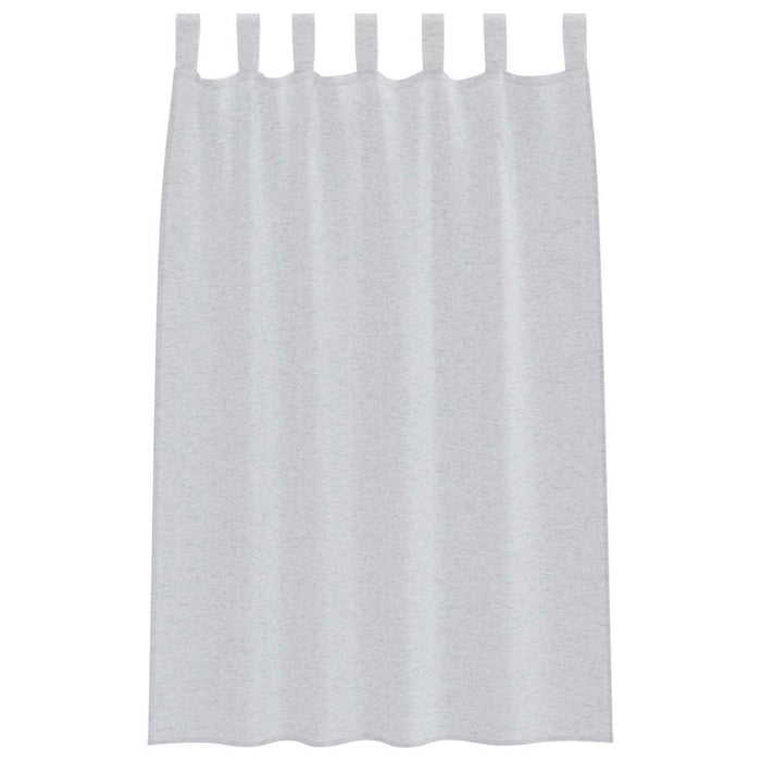 Tende con tende 2 pcs Grigio chiaro Poliestere 4108048