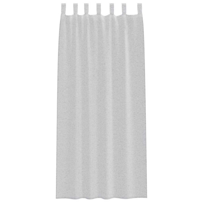 Tende con tende 2 pcs Grigio chiaro Poliestere 4108049