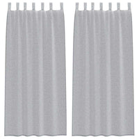 Tende con tende 2 pcs Grigio scuro Poliestere 4108055