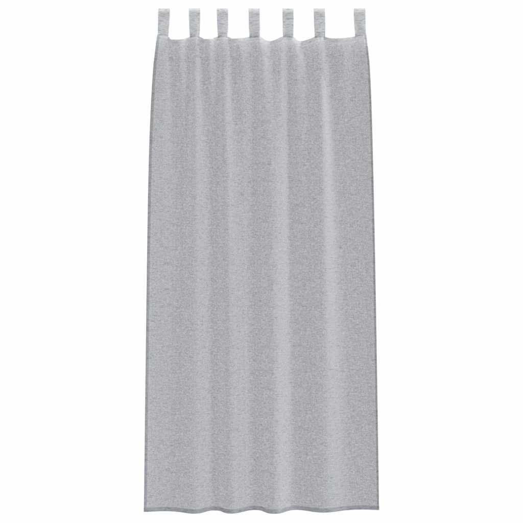 Tende con tende 2 pcs Grigio scuro Poliestere 4108055