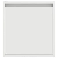 Comodino a Muro-Tavolino da notte sospeso Bianco 38x34x40 cm 747289