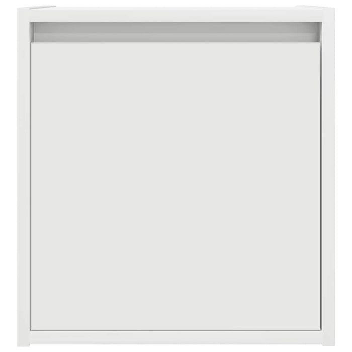 Comodino a Muro-Tavolino da notte sospeso Bianco 38x34x40 cm 747289