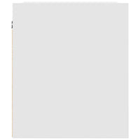 Comodino a Muro-Tavolino da notte sospeso Bianco 38x34x40 cm 747289