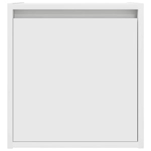 vidaXL Comodini a Muro 2 pz Bianchi 38x34x40 cm