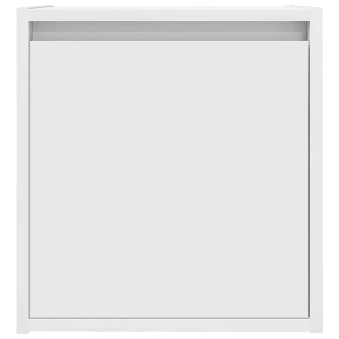 vidaXL Comodini a Muro 2 pz Bianchi 38x34x40 cm