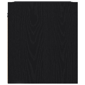 vidaXL Comodini a Muro 2 pz Rovere Nero 38x34x40 cm