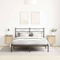Comodini a Muro 2 pz-Set di 2 Tavolino da notte Rovere Sonoma 38x34x40 cm 109261