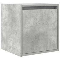 Comodino a Muro-Tavolino da notte sospeso Grigio Cemento 38x34x40 cm 635655