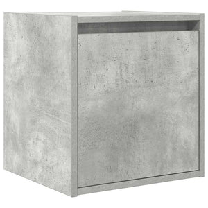 Comodino a Muro-Tavolino da notte sospeso Grigio Cemento 38x34x40 cm 635655
