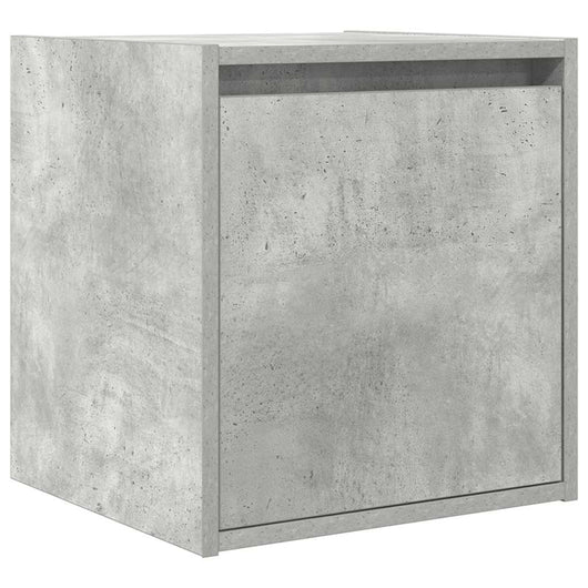Comodino a Muro-Tavolino da notte sospeso Grigio Cemento 38x34x40 cm 635655