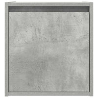 Comodino a Muro-Tavolino da notte sospeso Grigio Cemento 38x34x40 cm 635655