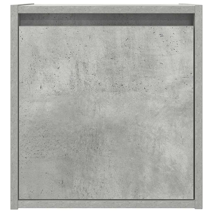 Comodino a Muro-Tavolino da notte sospeso Grigio Cemento 38x34x40 cm 635655