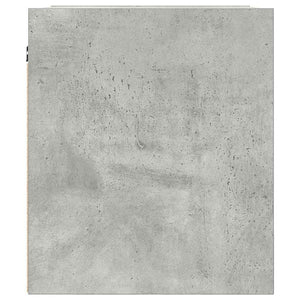 Comodino a Muro-Tavolino da notte sospeso Grigio Cemento 38x34x40 cm 635655
