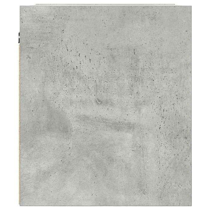 Comodino a Muro-Tavolino da notte sospeso Grigio Cemento 38x34x40 cm 635655