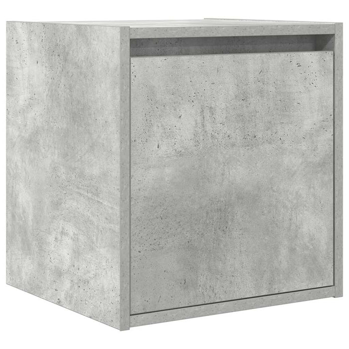 Comodini a Muro 2 pz-Set di 2 Tavolino da notte Grigio Cemento 38x34x40 cm 624822