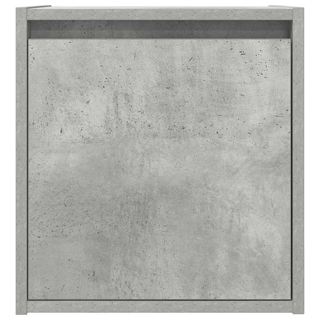 Comodini a Muro 2 pz-Set di 2 Tavolino da notte Grigio Cemento 38x34x40 cm 624822