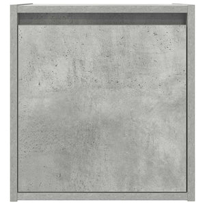 Comodini a Muro 2 pz-Set di 2 Tavolino da notte Grigio Cemento 38x34x40 cm 624822