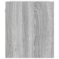 Comodino a Muro-Tavolino da notte sospeso Grigio Sonoma 38x34x40 cm 866197