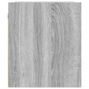 vidaXL Comodino a Muro Grigio Sonoma 38x34x40 cm