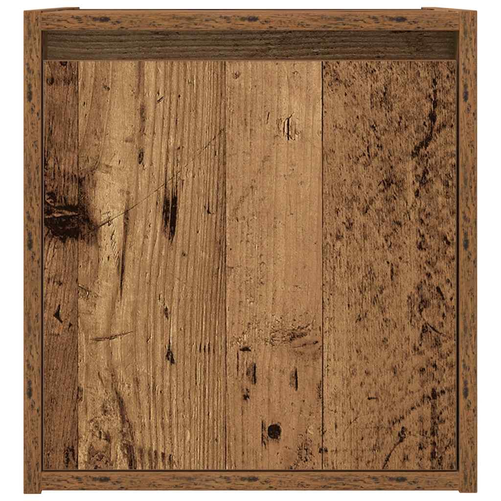 vidaXL Comodini a Muro 2 pz Legno Antico 38x34x40 cm